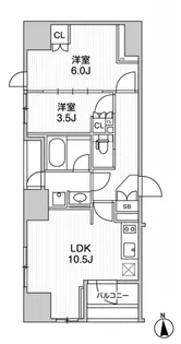 レジデンシャル町屋【9階】の間取り