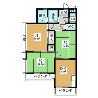サニープレイス【1階】の間取り
