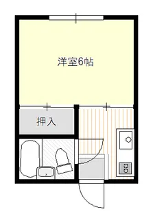 シバタハイツ【2階】の間取り