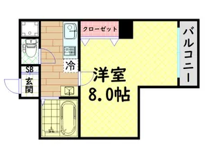 ミーネ新町弐番館【6階】の間取り