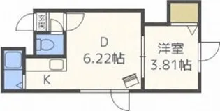 スターハイツB棟【3階】の間取り
