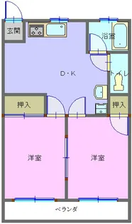 メゾンU【2階】の間取り