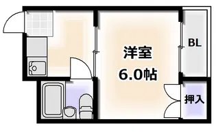 マンションいずみ【2階】の間取り