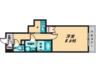 エアリーアベニュー【5階】の間取り