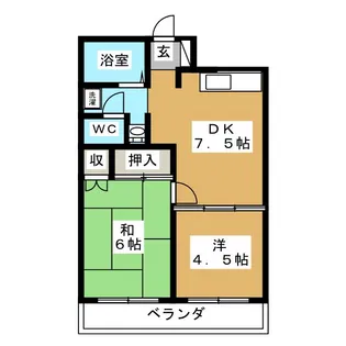 カーサデフローラ【5階】の間取り