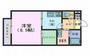 ディアコート雅【1階】の間取り