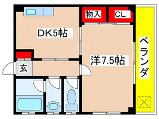 ガーデンハイツA棟【3階】の間取り