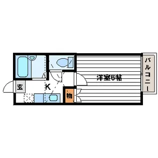 ロフティ伝上山C【2階】の間取り