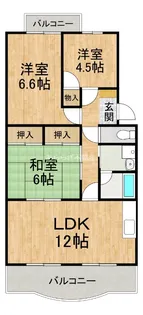 静岡県浜松市中央区大蒲町【マンション】の間取り