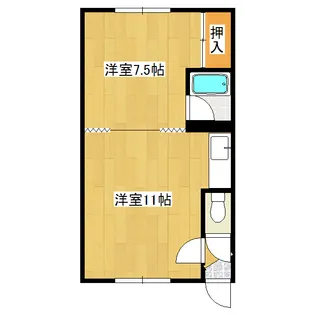 コーポK(清見町)【2階】の間取り