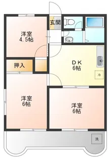 エコーハイツK【2階】の間取り