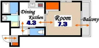 ラ ペジーブル【4階】の間取り