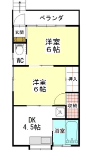 平本荘【2階】の間取り