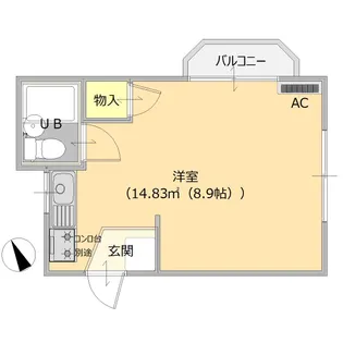 カウバレー【1階】の間取り