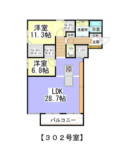 Crest千【2階】の間取り