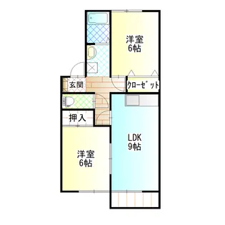祐紀ガーデンハイツ【1階】の間取り