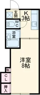 神奈川県秦野市上大槻【アパート】の間取り