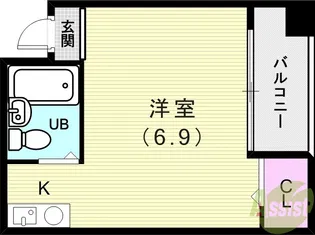 メゾンハマダ【2階】の間取り