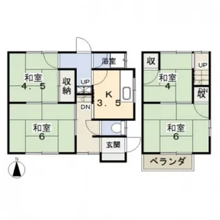 岡山県岡山市北区大安寺東町【一戸建】の間取り
