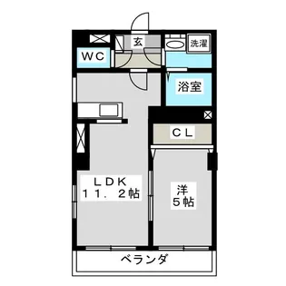 M・S.Palazzo【3階】の間取り
