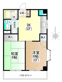 リバーサイド寿館【5階】の間取り
