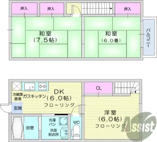 コーポエム【1階】の間取り