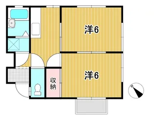 シュガーハイツ【2階】の間取り