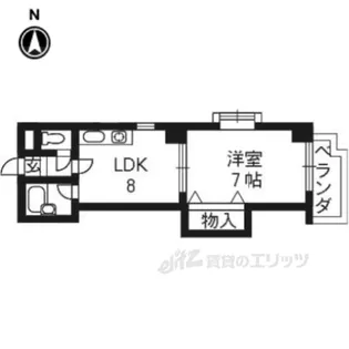 イッツアイランド【5階】の間取り