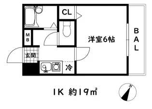 シャルマンコート東灘【4階】の間取り