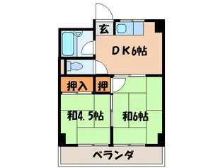 八瀬ロイヤルハイツ【2階】の間取り