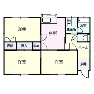 宮城県石巻市門脇字青葉東【一戸建】の間取り