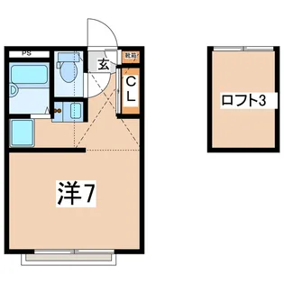 福島県郡山市小原田4【アパート】の間取り