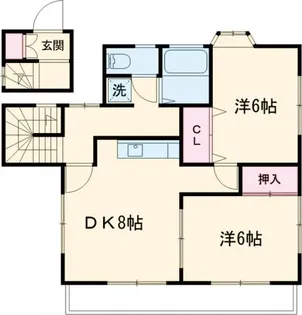 増井アパート【2階】の間取り