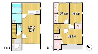 クレスト・ヒル Cの間取り
