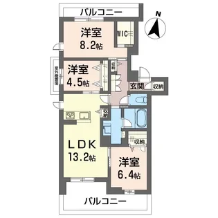 シエロエストレラード【2階】の間取り