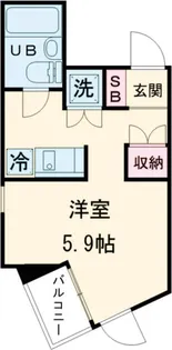 ドミトリー原町田【3階】の間取り