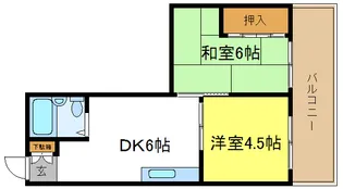 ライフガーデン1【4階】の間取り