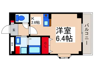 カルフール亜里巣【1階】の間取り