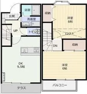 テラス66A棟【1階】の間取り