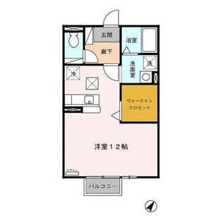 メゾンベール・コーヤII B【1階】の間取り