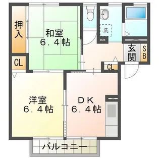 リヴェール鈴鹿A【2階】の間取り