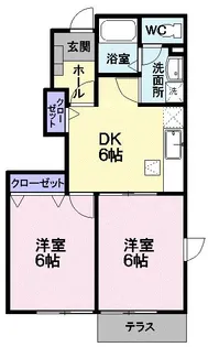 山形県山形市下条町3【アパート】の間取り