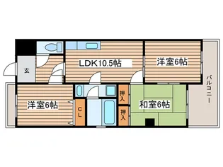 ビアメゾン竹越【1階】の間取り