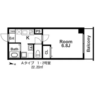 IF城北II【1階】の間取り