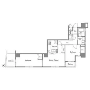 オーパスホームズ白山【5階】の間取り