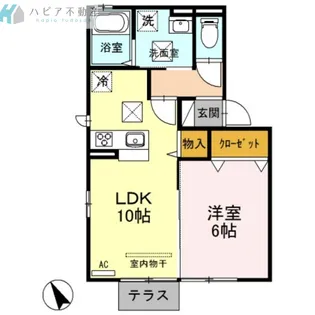 GRACE COURT【1階】の間取り