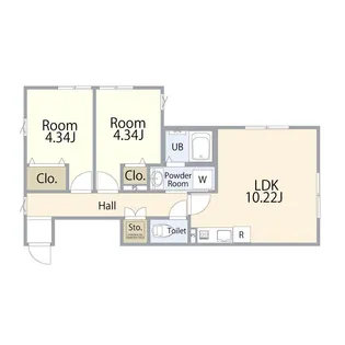 アイコート新江古田【1階】の間取り
