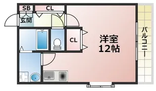 パレス東洋神戸3号館【3階】の間取り