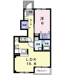 神奈川県南足柄市壗下【アパート】の間取り