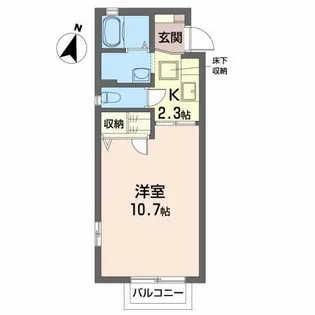 ブランシェM【1階】の間取り